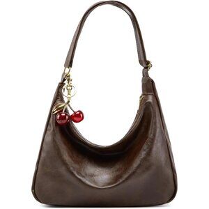 Chic Foldable Hobo Bag for Women - Vegan Leather Slouchy Crossbody Purse
